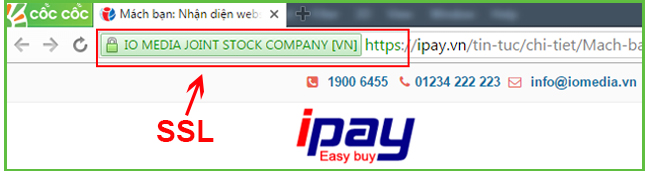 chưng chỉ ssl của ipay