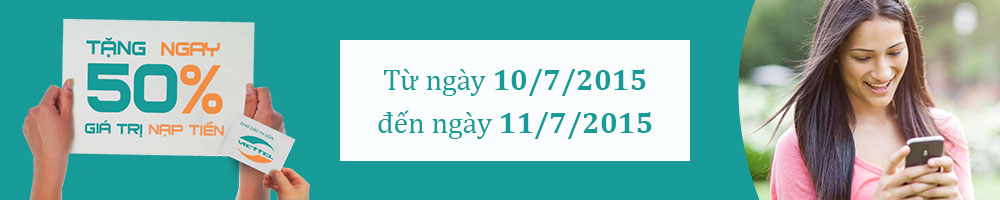 khuyến mãi viettel tháng 7